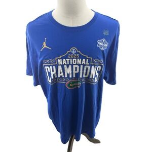 Nike Jordan University Florida Gators National Champs Mens Tee Shirt 2XL NEW